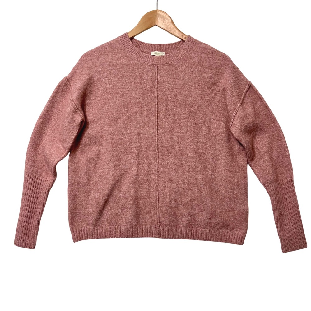 Legendary Outfitters Pink Textured Crew Neck Long‎ Sleeve Sweater Women's S/CH